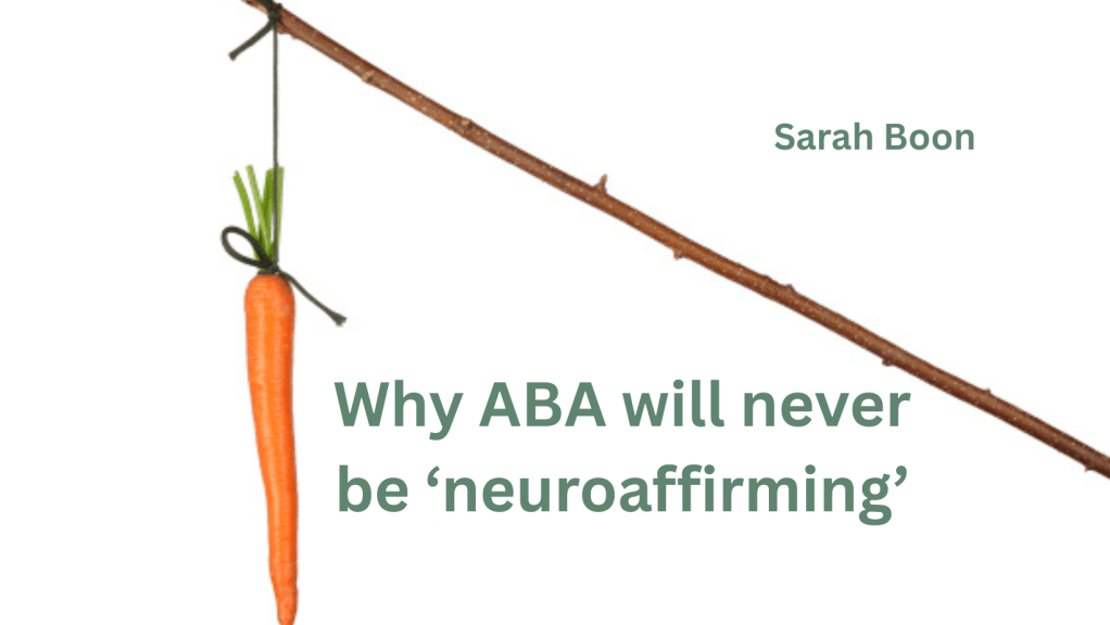 Why ABA will never be ‘neuroaffirming’